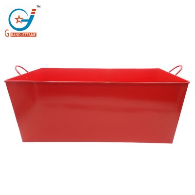 70 cm red rectangular barrel Fashion Galvanized Iron Copper Ice Bucket